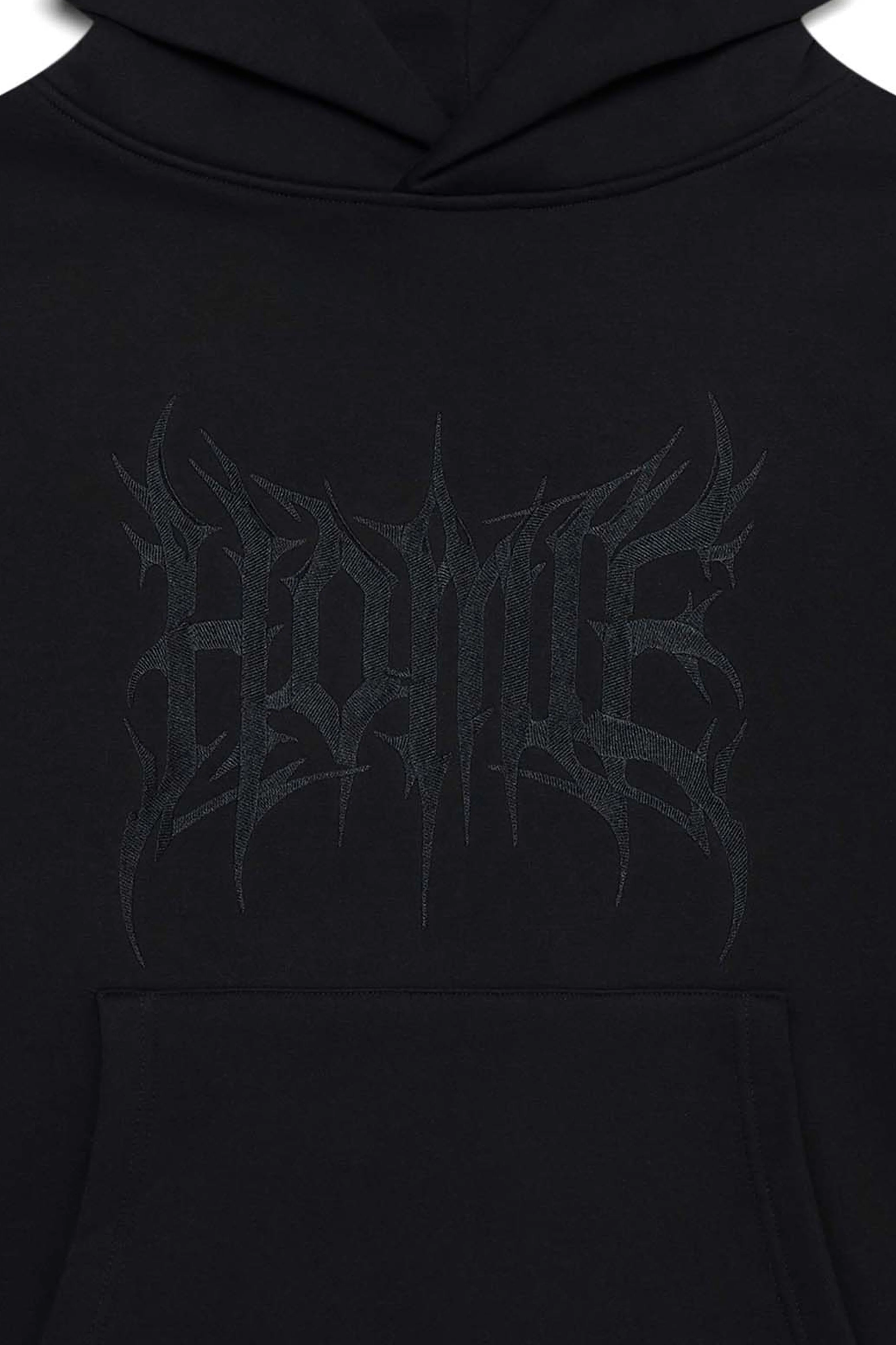 Blackout Gothic Hoodie - Black - Image 7