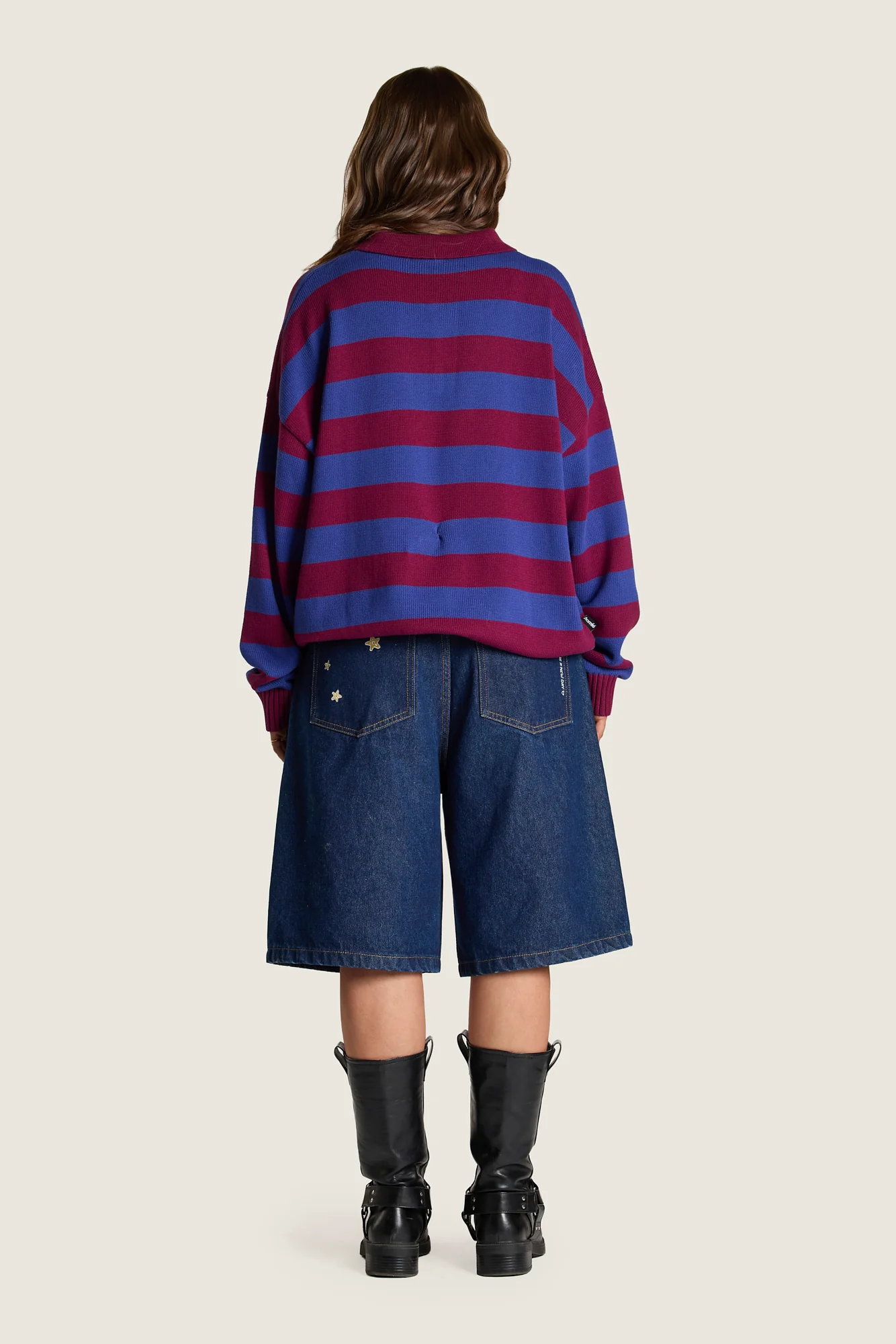 Knitted Rugby - Blue / Maroon - Image 5