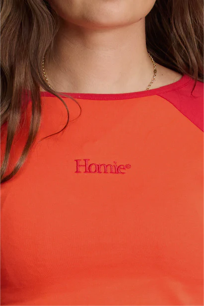Logotype Raglan Tee - Red - Image 5