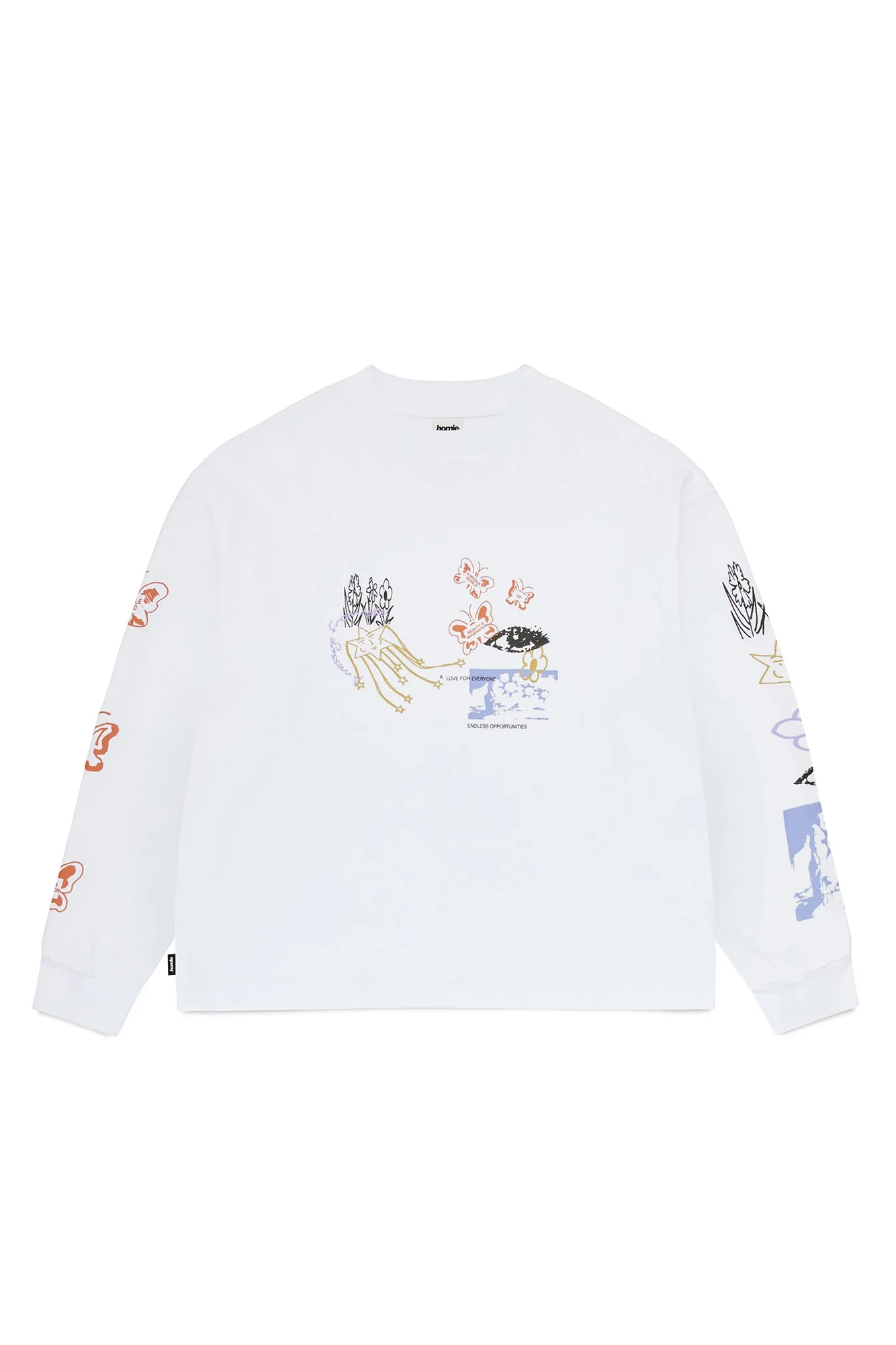 Message LS Tee - White