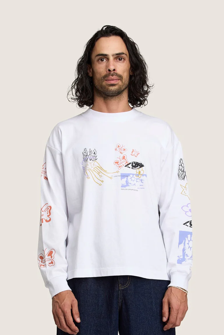 Message LS Tee - White - Image 3
