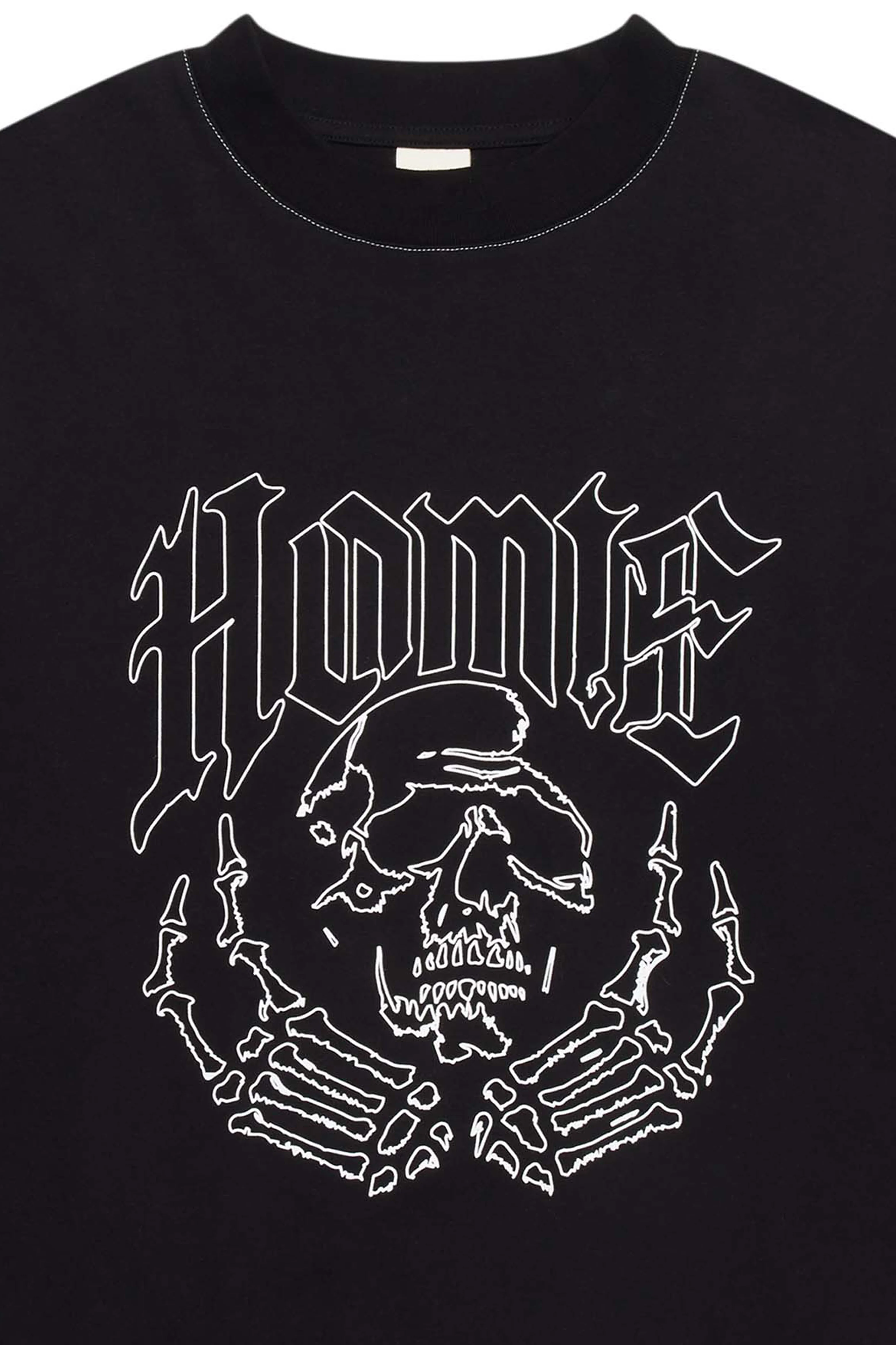 Skull LS Tee - Black - Image 7