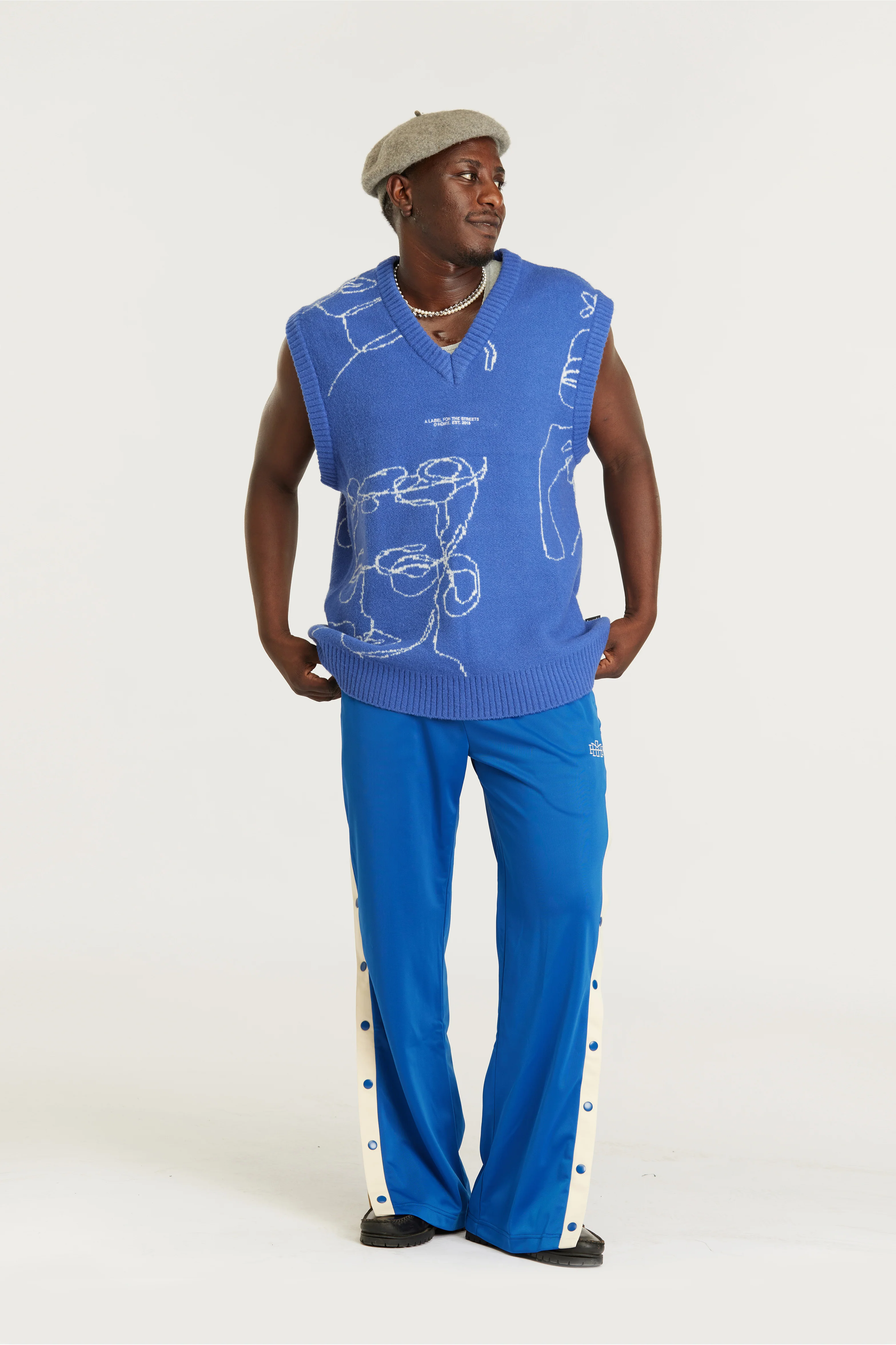 Snap Pant - Blue - Image 7